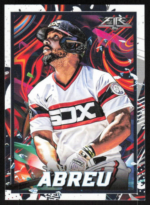 Jose Abreu 2022 Topps Fire Baseball # 14 Chicago White Sox Base - Collectible Craze America