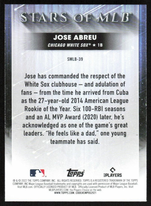 Jose Abreu 2022 Topps Series 2 # SMLB-39 Stars of MLB Chicago White Sox - Collectible Craze America