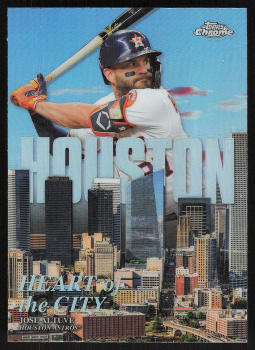 Jose Altuve 2022 Topps Chrome # HOC-14 Heart of the City Houston Astros - Collectible Craze America