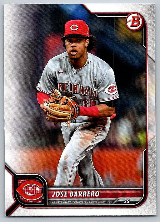 Jose Barrero 2022 Bowman # 74 Cincinnati Reds - Collectible Craze America