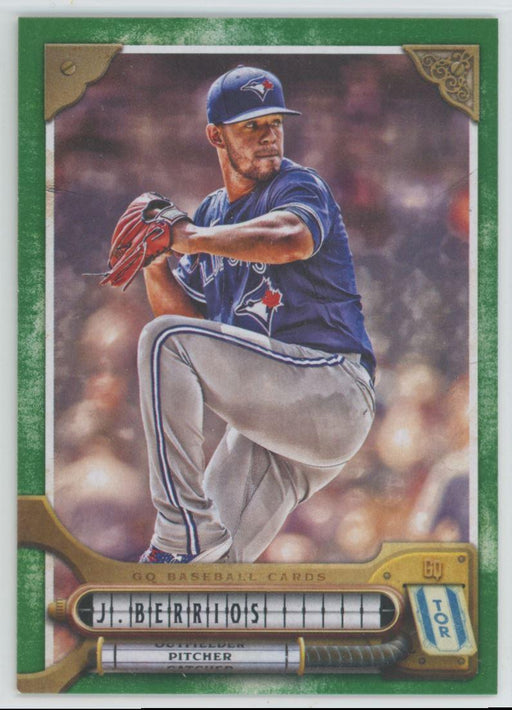 Jose Berrios 2022 Topps Gypsy Queen # 102 Green Border Toronto Blue Jays - Collectible Craze America