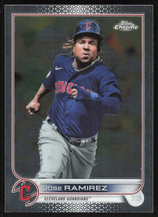 Jose Ramirez 2022 Topps Chrome Baseball # 151 Cleveland Guardians Base - Collectible Craze America