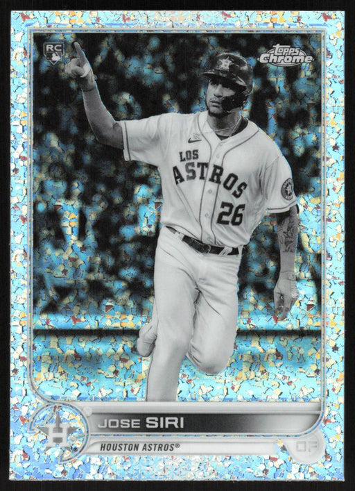 Jose Siri 2022 Topps Chrome # 204 RC Black & White Mini Diamond Houston Astros - Collectible Craze America