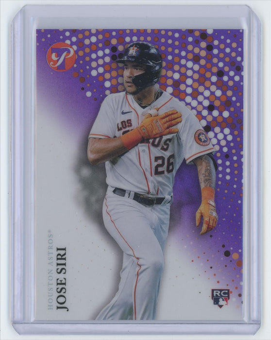 Jose Siri 2022 Topps Pristine # 259 RC Purple Refractor 37/99 Houston Astros - Collectible Craze America