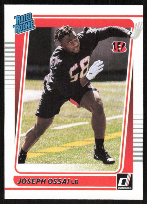 Joseph Ossai 2021 Donruss Football # 327 RC Cincinnati Bengals Rated Rookie Base - Collectible Craze America