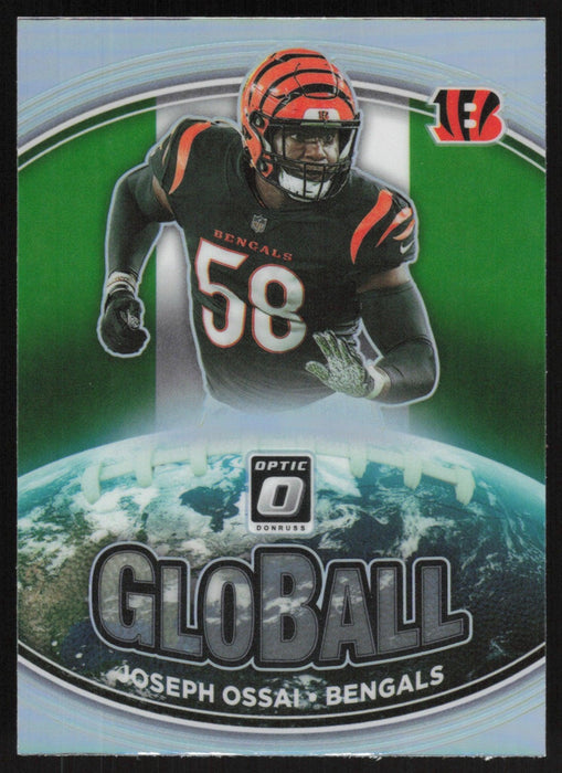 Joseph Ossai 2021 Donruss Optic GloBall # GB-2 Silver Prizm Cincinnati Bengals - Collectible Craze America