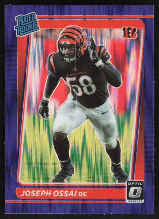 Joseph Ossai 2021 Donruss Optic Rated Rookie # 279 RC Purple Shock Cincinnati Bengals - Collectible Craze America