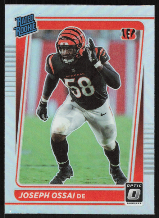 Joseph Ossai 2021 Donruss Optic Rated Rookie # 279 RC Silver Prizm Cincinnati Bengals - Collectible Craze America