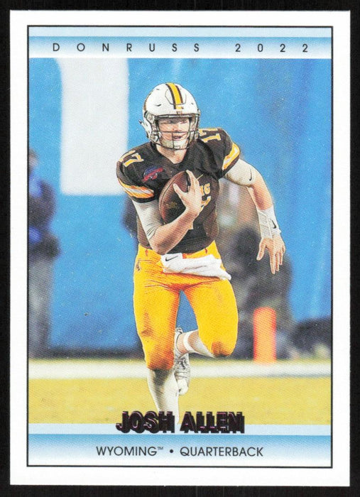 Josh Allen 2022 Panini Chronicles Draft Picks # 21 Donruss Pink Wyoming Cowboys - Collectible Craze America