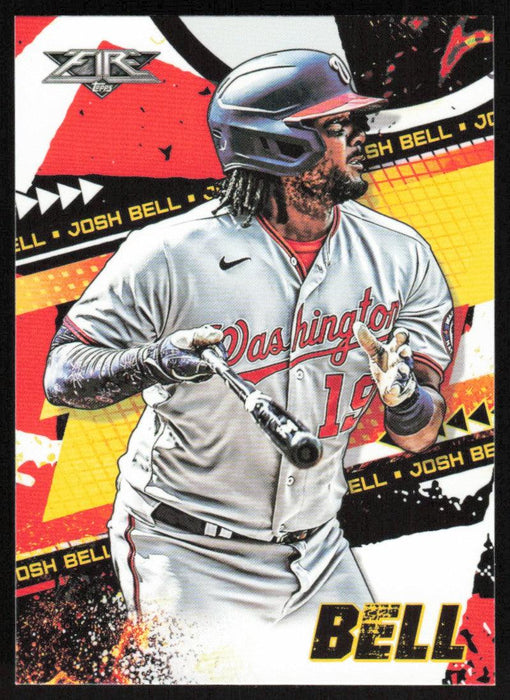 Josh Bell 2022 Topps Fire Baseball # 147 Washington Nationals Base - Collectible Craze America