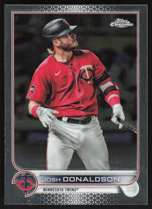 Josh Donaldson 2022 Topps Chrome Baseball # 22 Minnesota Twins Base - Collectible Craze America