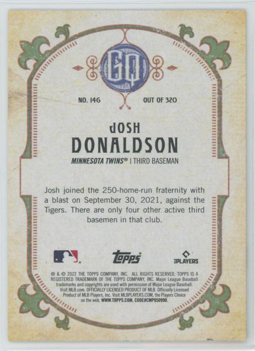 Josh Donaldson 2022 Topps Gypsy Queen # 146 Minnesota Twins - Collectible Craze America