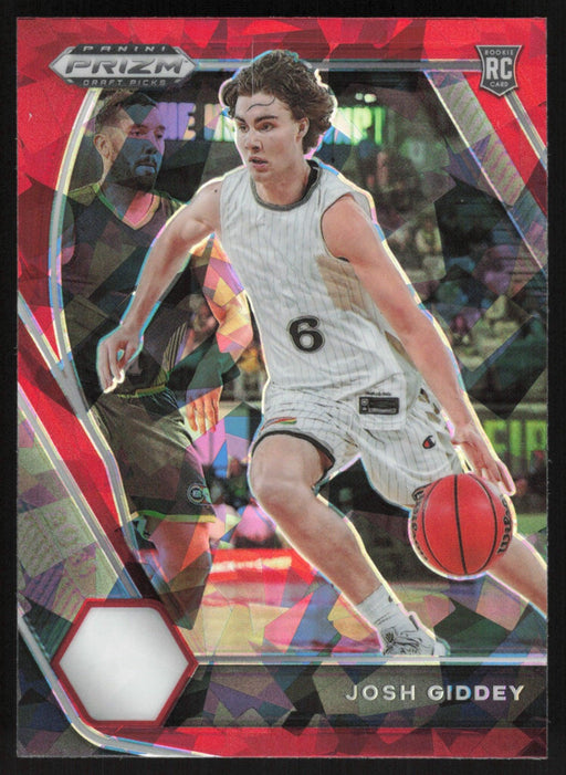 Josh Giddey 2021 Panini Prizm Draft Picks # 17 RC Red Ice Prizm International - Collectible Craze America