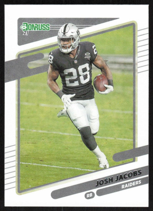 Josh Jacobs 2021 Donruss Football # 85 Las Vegas Raiders Base - Collectible Craze America