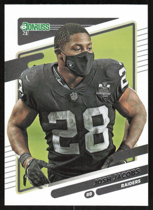 Josh Jacobs 2021 Donruss Football # 85 Las Vegas Raiders Image Variation Base - Collectible Craze America