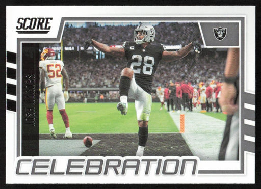 Josh Jacobs 2022 Panini Score Football # C-JJ Celebration Las Vegas Raiders - Collectible Craze America