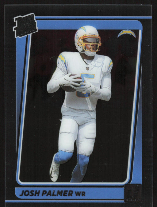 Josh Palmer 2021 Panini Clearly Donruss Rated Rookie # 77 RC Los Angeles Chargers - Collectible Craze America