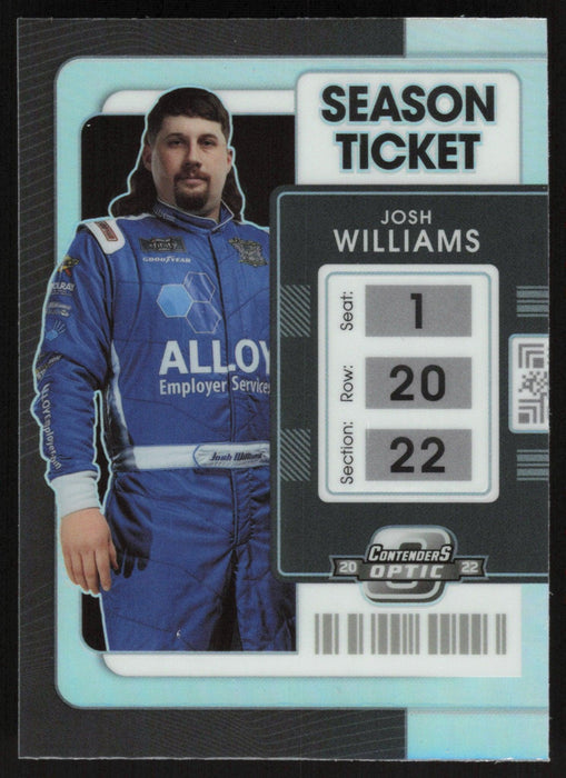 Josh Williams 2022 Panini Chronicles Racing Contenders Optic # 14 Silver Prizm - Collectible Craze America