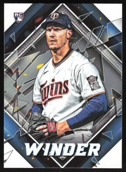 Josh Winder 2022 Topps Fire Baseball # 199 RC Minnesota Twins Base - Collectible Craze America