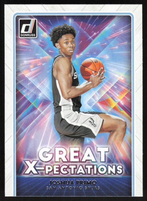 Joshua Primo 2021 Donruss Great X-Pectations # 3 San Antonio Spurs - Collectible Craze America