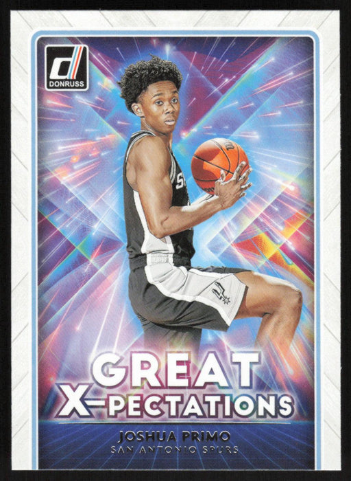 Joshua Primo 2021 Donruss Great X-Pectations # 3 San Antonio Spurs - Collectible Craze America