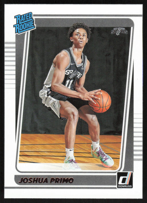 Joshua Primo 2021 Donruss Rated Rookie # 212 RC San Antonio Spurs - Collectible Craze America