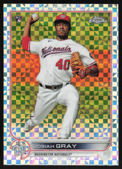 Josiah Gray 2022 Topps Chrome # 160 RC X-Fractor Washington Nationals - Collectible Craze America