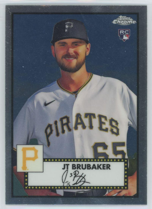 JT Brubaker 2021 Topps Chrome Platinum Anniversary # 140 RC Pittsburgh Pirates - Collectible Craze America