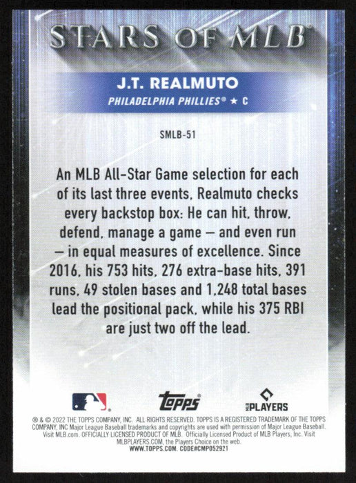 JT Realmuto 2022 Topps Series 2 # SMLB-51 Stars of MLB Philadelphia Phillies - Collectible Craze America