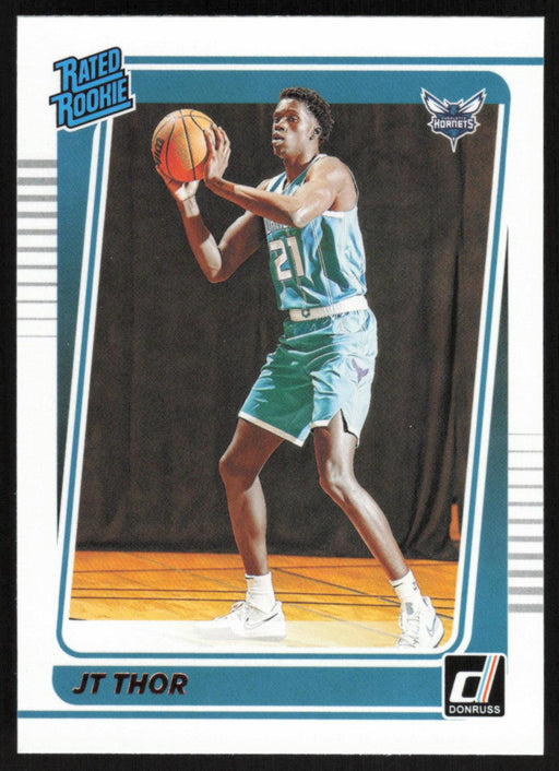 JT Thor 2021 Donruss Rated Rookie # 222 RC Charlotte Hornets - Collectible Craze America
