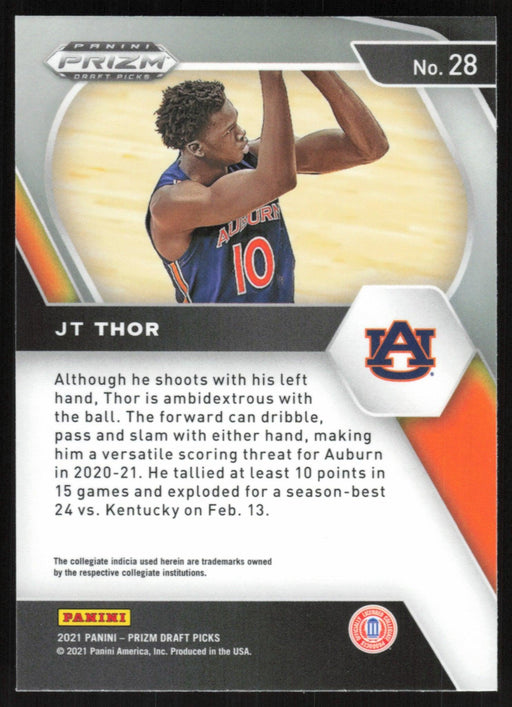 JT Thor 2021 Panini Prizm Draft Picks # 28 RC Auburn Tigers - Collectible Craze America