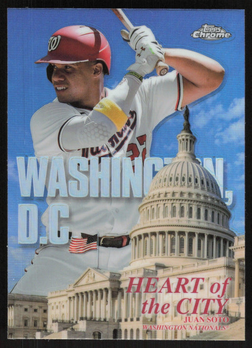 Juan Soto 2022 Topps Chrome # HOC-6 Heart of the City Washington Nationals - Collectible Craze America