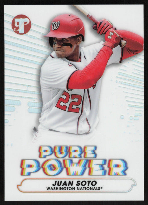 Juan Soto 2022 Topps Pristine # PP-6 Pure Power Insert Washington Nationals - Collectible Craze America