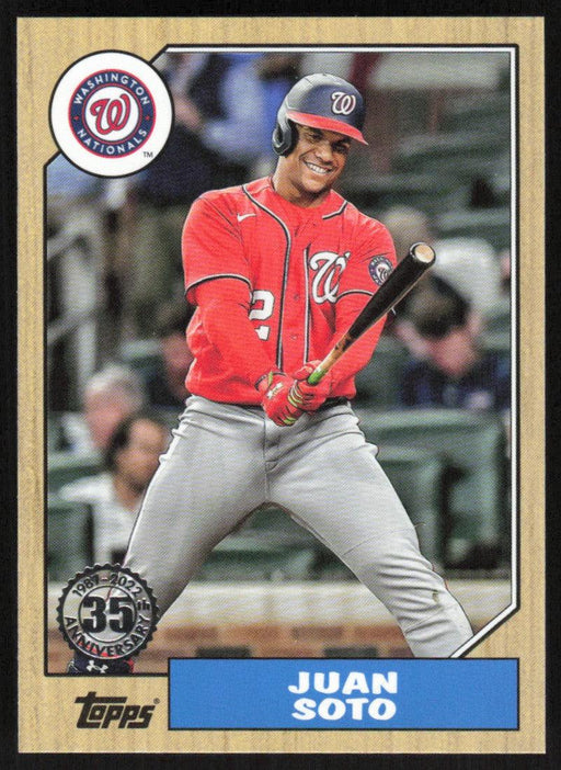 Juan Soto 2022 Topps Update 1987 Topps # 87TBU-22 Washington Nationals - Collectible Craze America