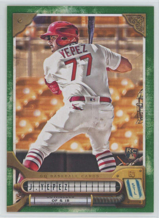 Juan Yepez 2022 Topps Gypsy Queen # 280 RC Green Border St. Louis Cardinals - Collectible Craze America