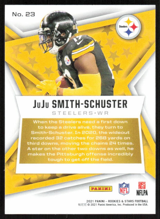 JuJu Smith-Schuster 2021 Panini Rookies & Stars # 23 Pittsburgh Steelers Base - Collectible Craze America