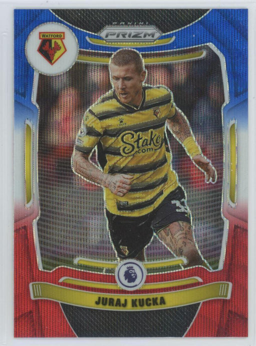 Juraj Kucka 2021 Panini Prizm Premier League Soccer # 18 Red, White Blue Prizm - Collectible Craze America