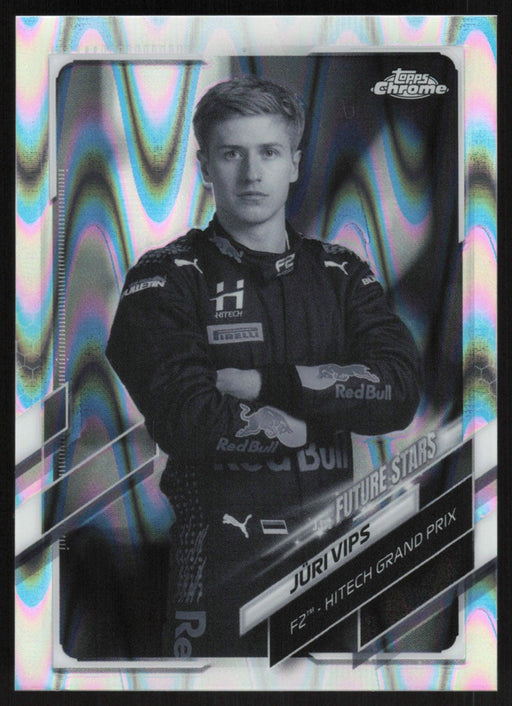 Juri Vips 2021 Topps Chrome Formula 1 # 69 B&W RayWave - Collectible Craze America