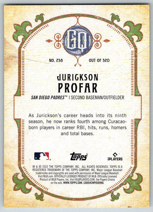 Jurickson Profar 2022 Topps Gypsy Queen # 238 San Diego Padres - Collectible Craze America