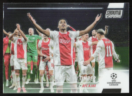 Jurrien Timber 2021 Topps Stadium Club Chrome UEFA Champions League # 2 AFC Ajax Base - Collectible Craze America