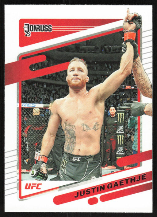 Justin Gaethje 2022 Panini Donruss UFC Base # 62 Lightweight - Collectible Craze America