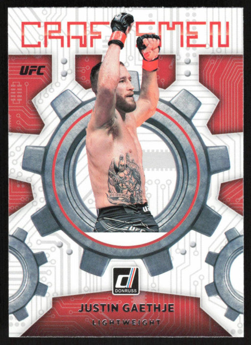 Justin Gaethje 2022 Panini Donruss UFC Craftsmen # 10 Lightweight - Collectible Craze America