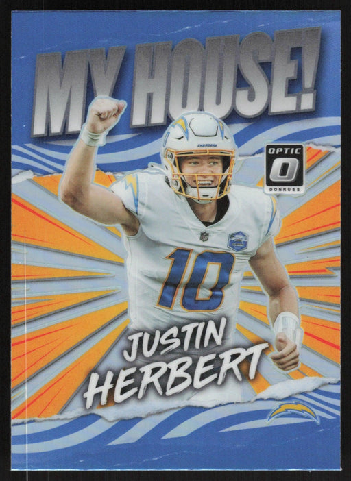 Justin Herbert 2021 Donruss Optic My House! # MH-13 Silver Prizm Los Angeles Chargers - Collectible Craze America