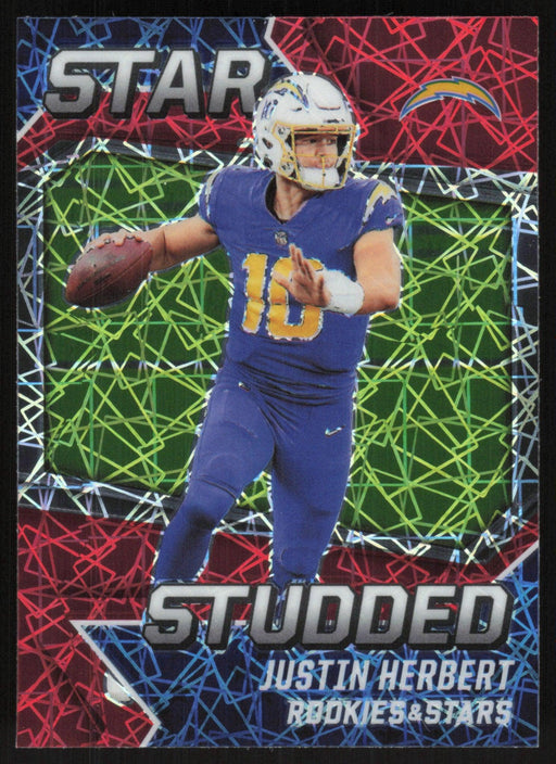 Justin Herbert 2021 Panini Rookies & Stars # SS-18 Star Studded Longevity Los Angeles Chargers - Collectible Craze America