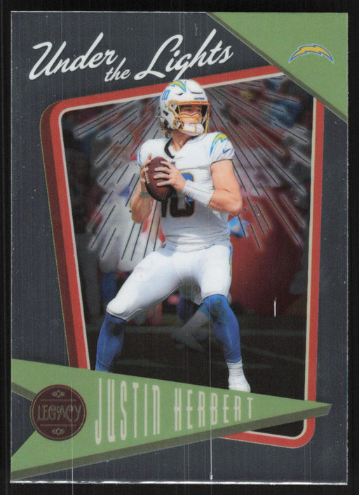 Justin Herbert 2022 Panini Legacy Under the Lights # UL-31 Los Angeles Chargers - Collectible Craze America