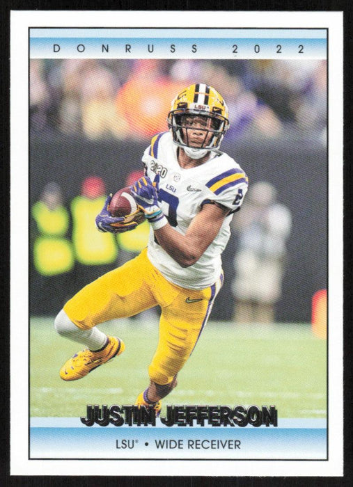 Justin Jefferson 2022 Panini Chronicles Draft Picks # 11 Donruss LSU Tigers - Collectible Craze America