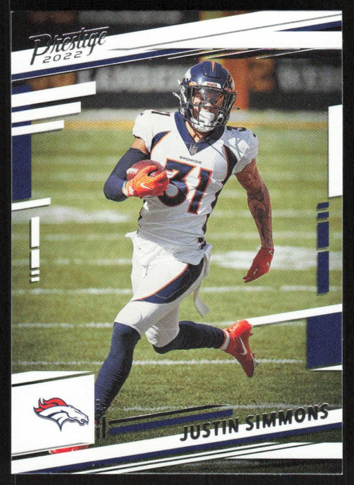 Justin Simmons 2022 Panini Prestige # 92 Denver Broncos - Collectible Craze America