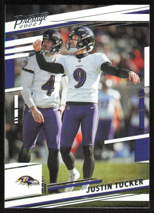 Justin Tucker 2022 Panini Prestige # 27 Baltimore Ravens - Collectible Craze America