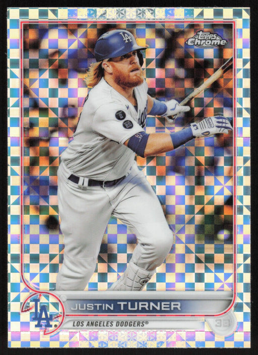 Justin Turner 2022 Topps Chrome # 194 X-Fractor Los Angeles Dodgers - Collectible Craze America