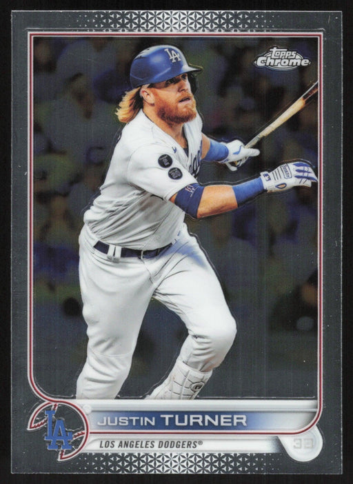 Justin Turner 2022 Topps Chrome Baseball # 194 Los Angeles Dodgers Base - Collectible Craze America